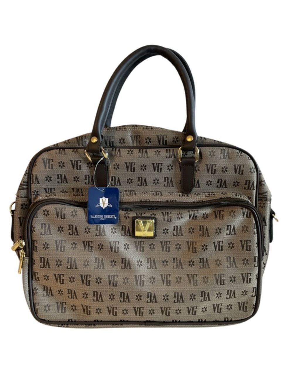 Vintage Valentino Ghiberty 
Monogram Business Bag - New With Defects